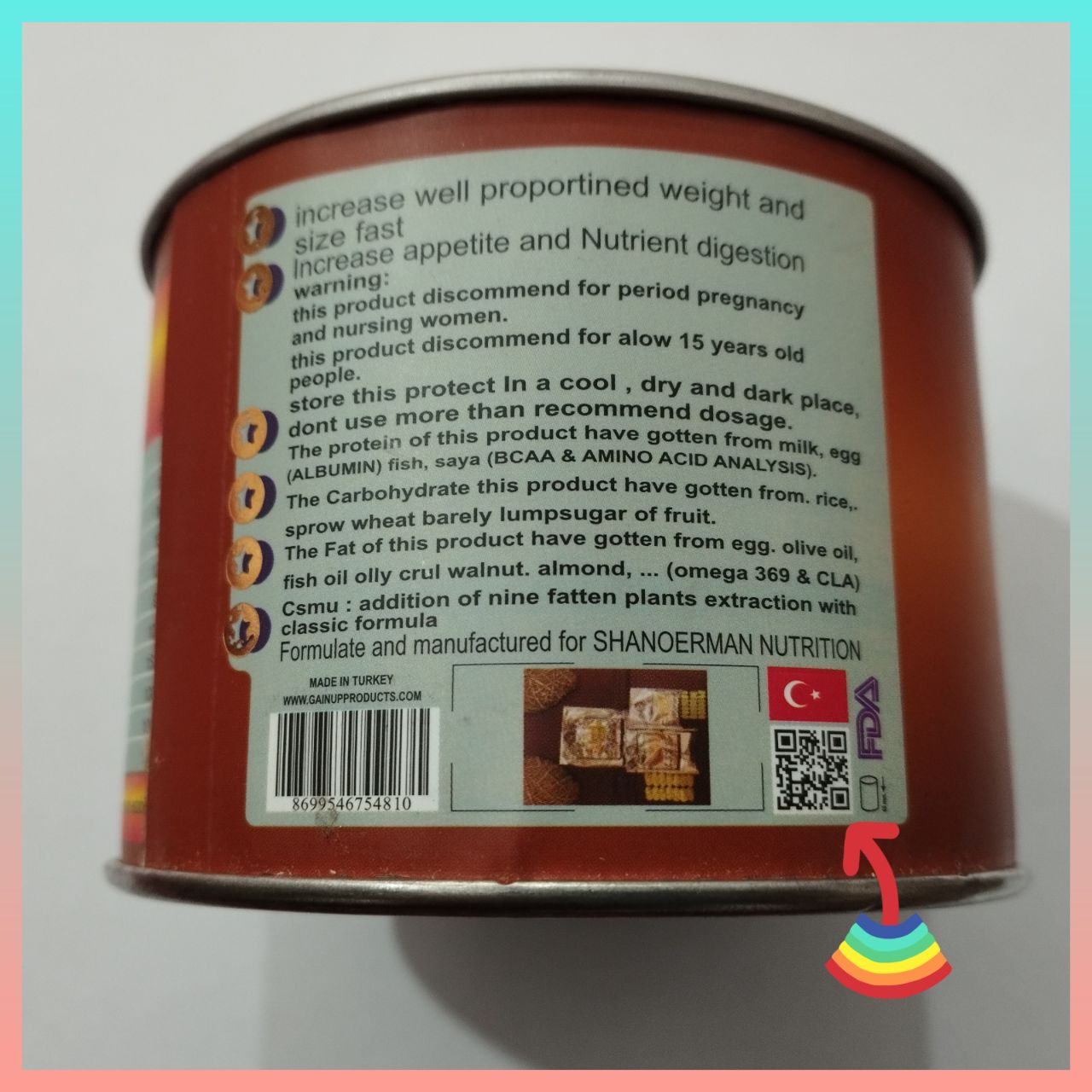 قرص چاقی گین آپ